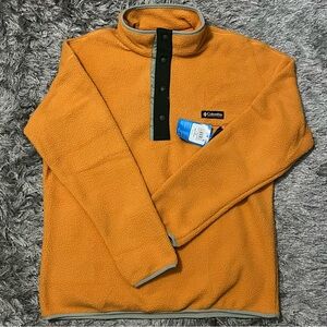 Columbia Helvetia ™ II Half Snap Fleece Men’s Size Large (Orange)